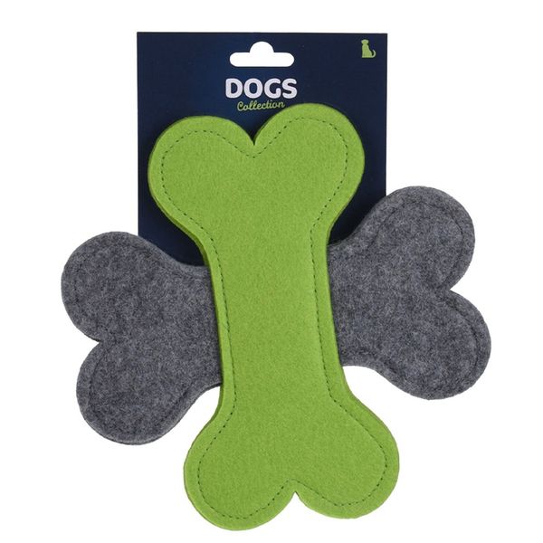 ECO Dog Toy Felt - grey-brown