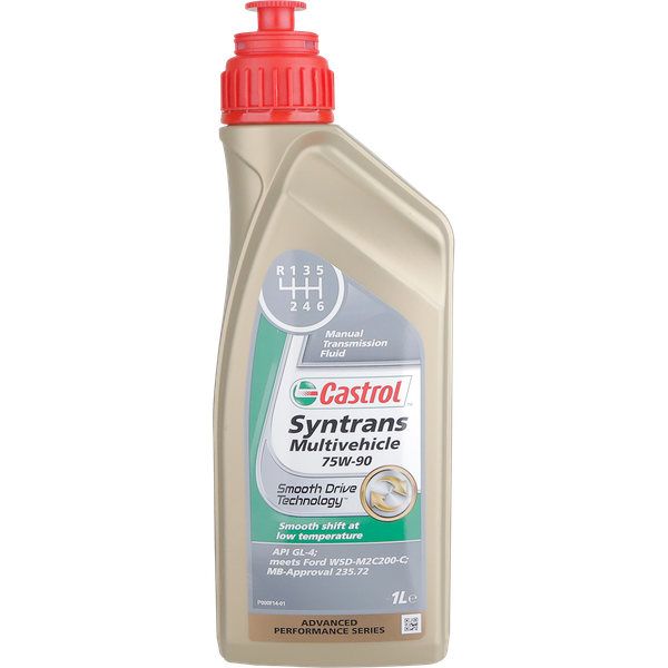 Castrol Syntrans Multivehicle 75W90 Full Syn Manual Trans Fluid 1 Litre