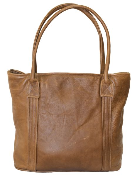 Luvsa LSTJ118 Everyday Genuine Leather Tote Handbag