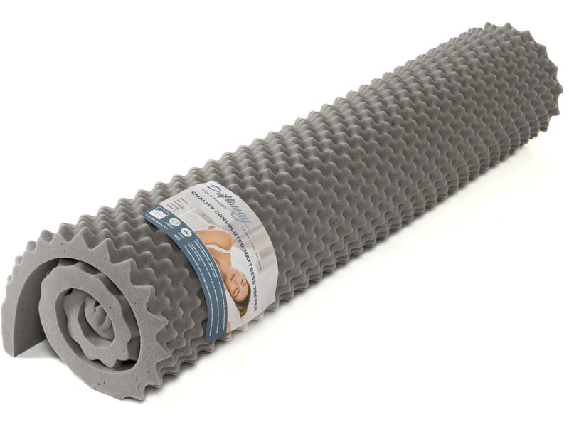 Driftaway Convoluted Foam Mattress Topper/Overlay - Grey