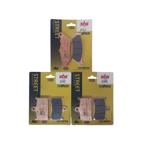 SBS Sintered Brake Pad Kit to fit Triumph Rocket 3 Motorcycle 2004-2015