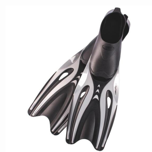 Caymen Adult Fins - Grey &amp; Black, Large