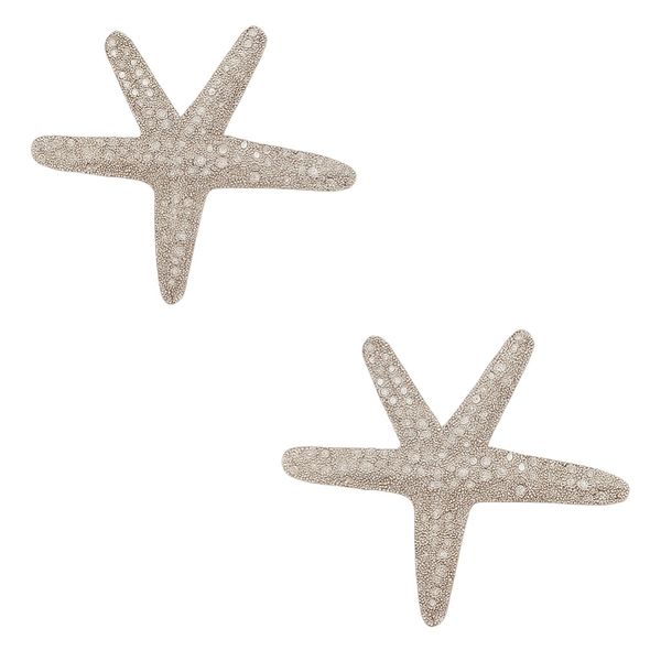 2 Pack - Glamorous Golden Starfish Hair Clips - Gold