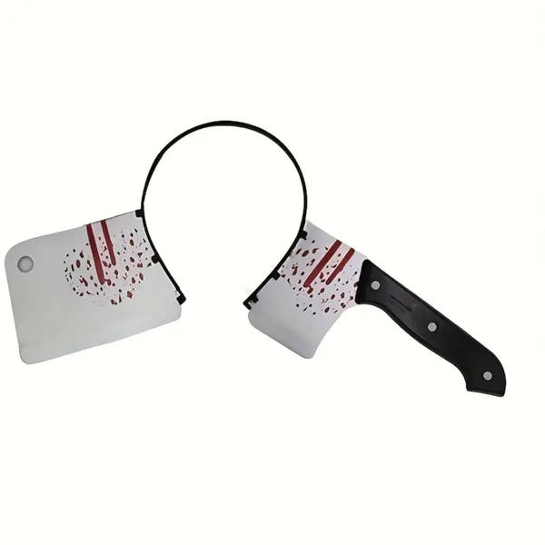 Halloween Decoration, Kitchen Knife Head Prop