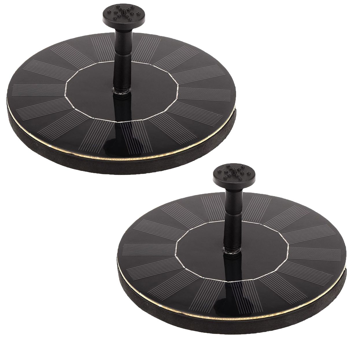 2 Piece Solar Bird Bath Fountain Pump for Garden, Ponds, Pool, Fish Tank