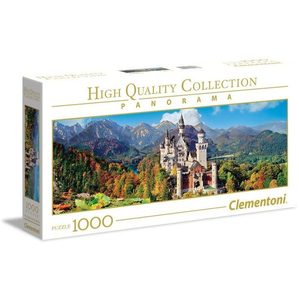 Clementoni 1000 Piece Puzzle - Panorama Neuschwanstein