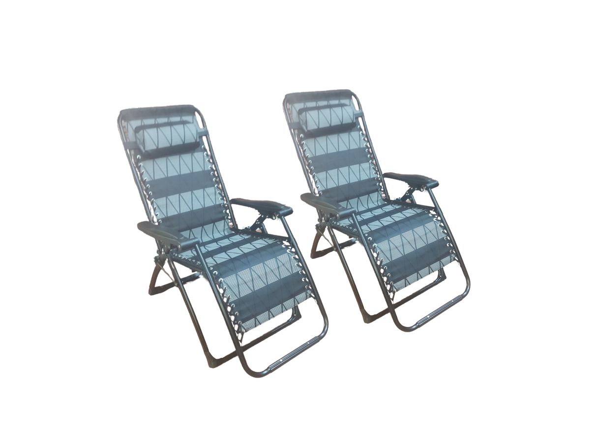 2 Folding Pool / Beach Reclining Chairs with Armrest Shop Today. Get