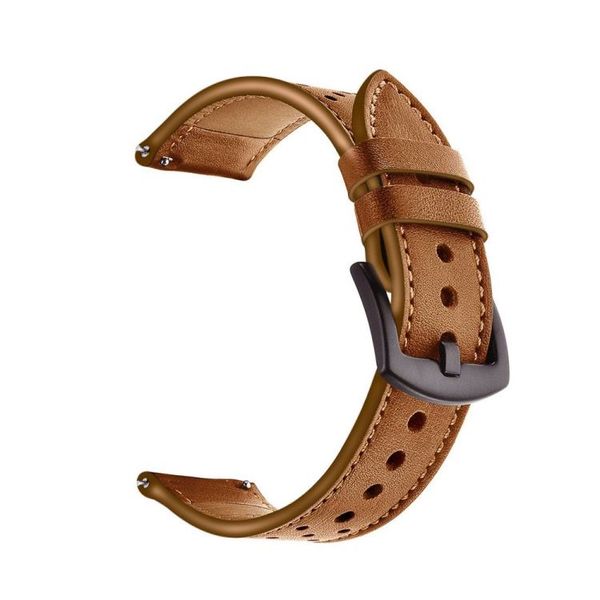 Cre8tive PU Leather Strap for Samsung &amp; Garmin Watch 20mm Band (Brown)