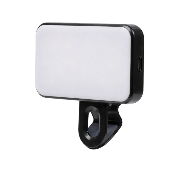 Universal Fit Rechargeable LED Clip-On Fill Light - Black