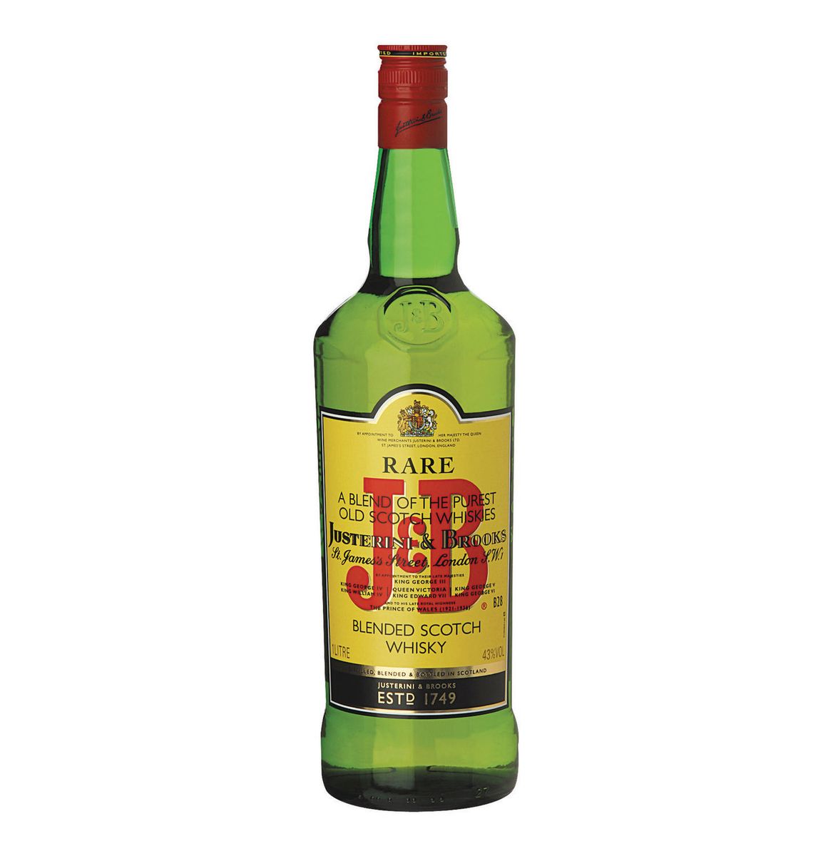 J&B Rare Blended Scotch Whisky 43% ABV - 1L | Shop Today. Get It ...