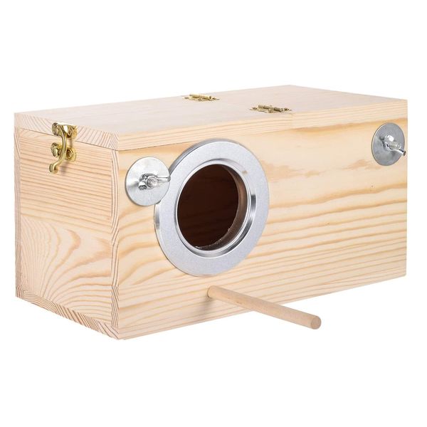 Pet Wooden Bird Incubation Nesting Breeding House Box (26cm)