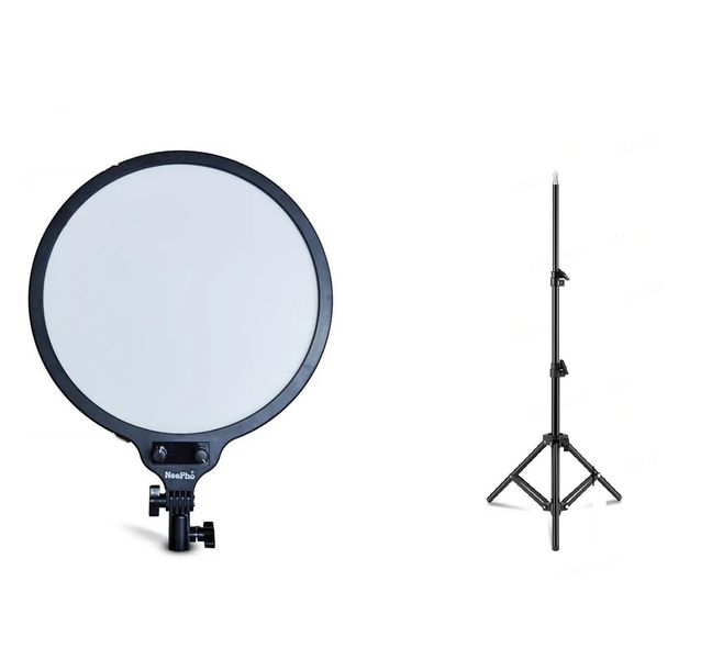 LED Soft Ring Light 360 Rotating Pan Perfect For Capturing Video Photo NP26