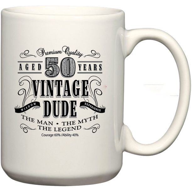 Vintage 50 Aged To Perfection Coffee Mug