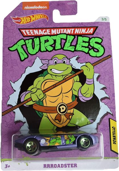 Hot Wheels Teenage Mutant Ninja Turtles Donatello Rrroadster Die-Cast (3/5)
