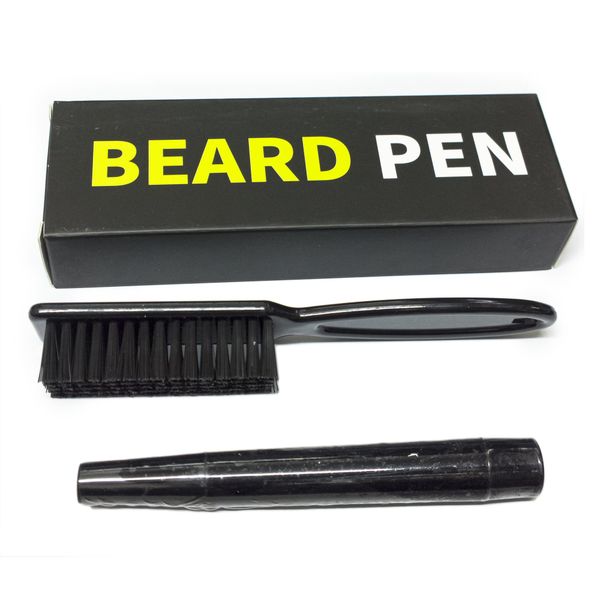 Natural Beard Filler Pen - Barber Styling Pencil with Brush