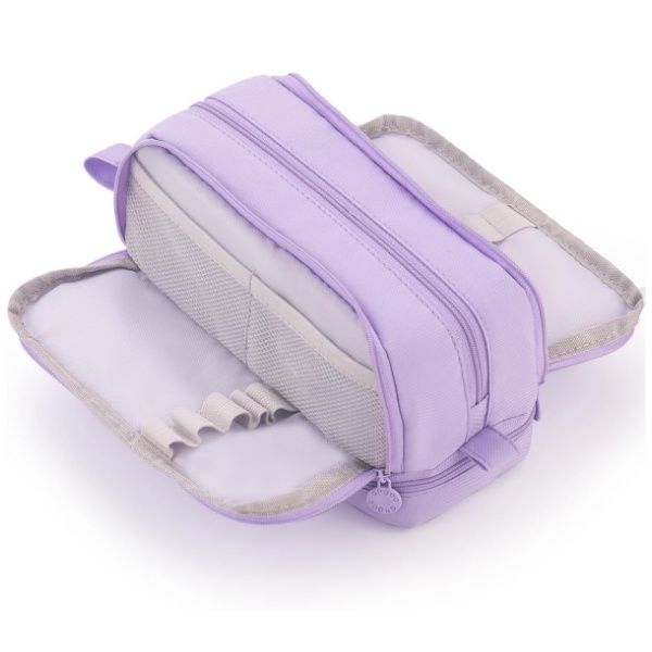 Large Capacity Pencil Case 4 Compartments, Pencil Pouch Bag with Zipper
