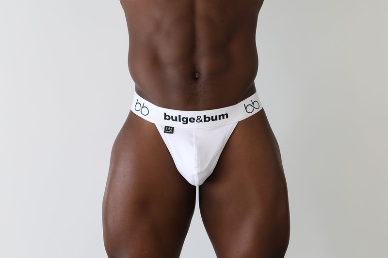 Bulge and Bum G-String - Y Elastic White