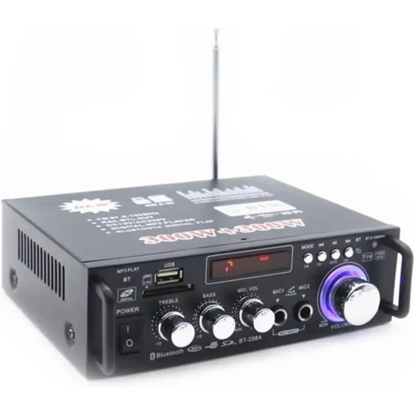 Home Power Amplifier Practical LiquidCrystal Display 2CHBluetooth 5.0 Audio