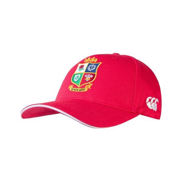 British &amp; Irish Lions Cotton Drill Cap Red
