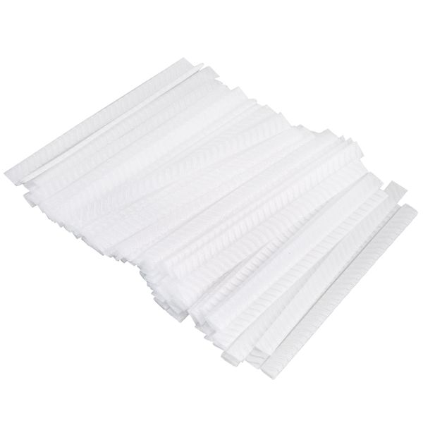 100 Pcs Make Up Brush Mesh Sheath Protectors(White)