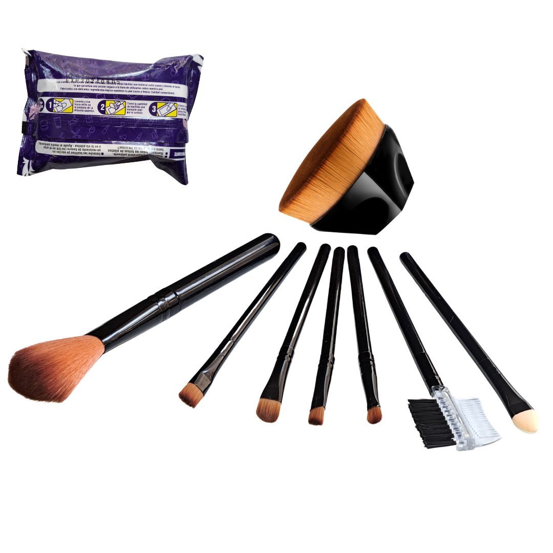 7 Pieces Makeup Brushes, Foundation Make Up Brush and Makeup Remover