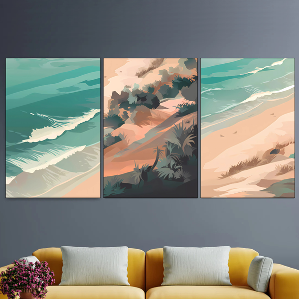 28X40Cm - Beach Scene Panorama image