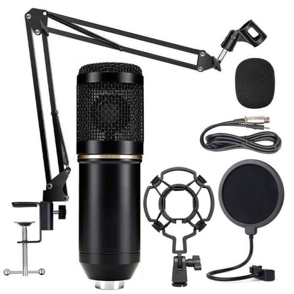 Studio Microphone Studio Kit For PC Black