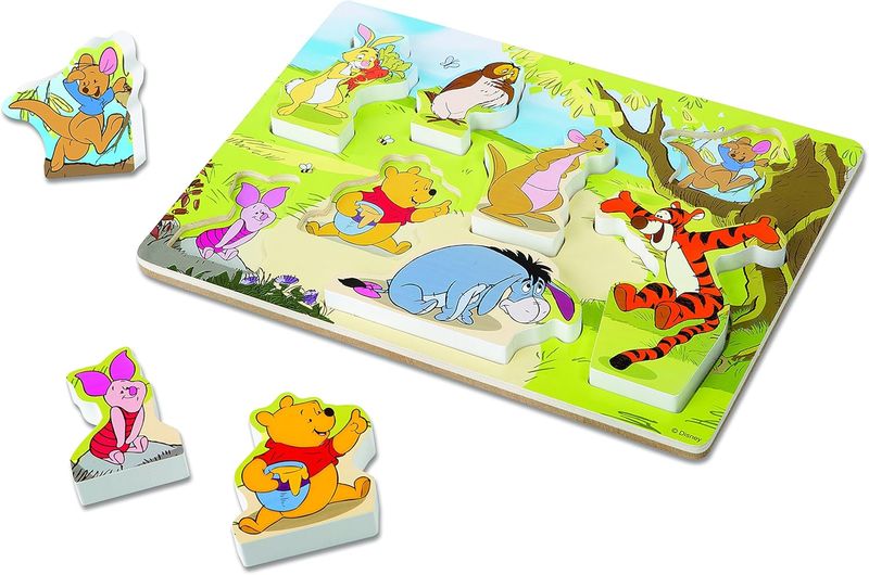 Melissa &amp; Doug Disney Winnie The Pooh Chunky Wooden Puzzle
