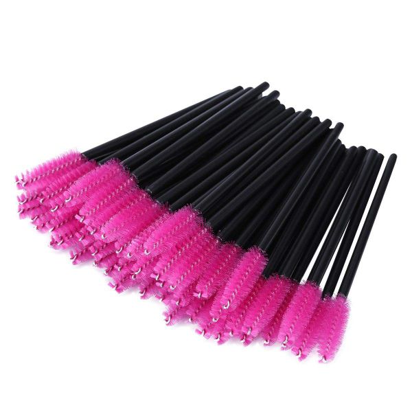 50 Pieces Disposable Eyelash Brushes, Mascara Wands, Cleansing Applicator Tool
