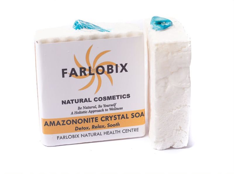 Amazononite Crystal Soap