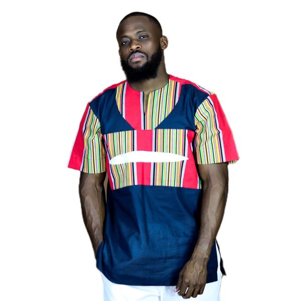 Africa Fashion House Arome Red Venda Tulle Shirt