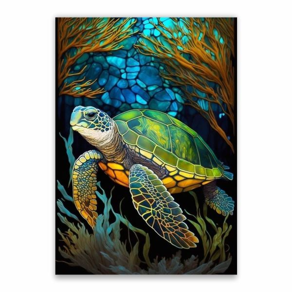 Sea Turtle Ocean Poster - A1
