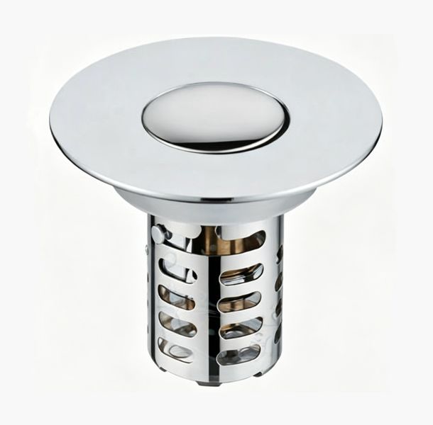 Brass Core Wire Mesh Basin Stopper - Stainless Steel,Anti-Clog Hair Catcher