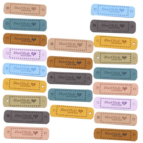 Craft 'Handmade With Love' Rectangular Gifting Clothing Tag Set of 50