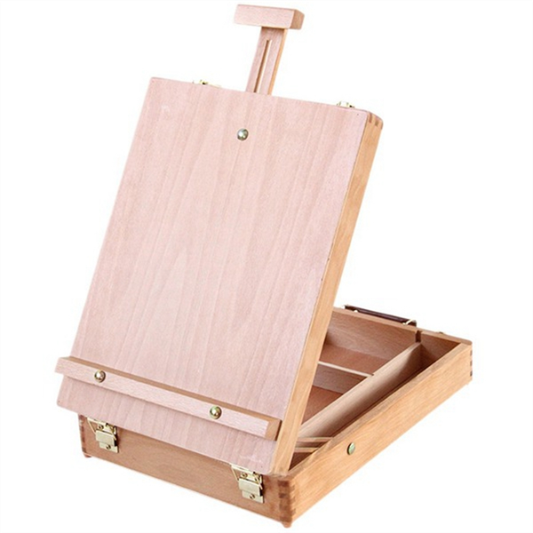 Adjustable Wooden Table Sketch Box Easel Desktop Sketch Box Easel