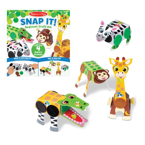 Melissa &amp; Doug Snap It Craft Kit - Safari