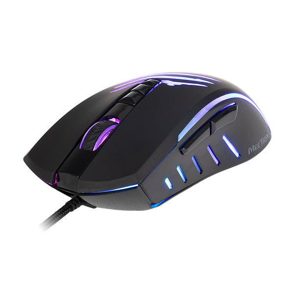 Meetion 2 in 1 Gaming Combo with RGB Mouse and Mouse Pad