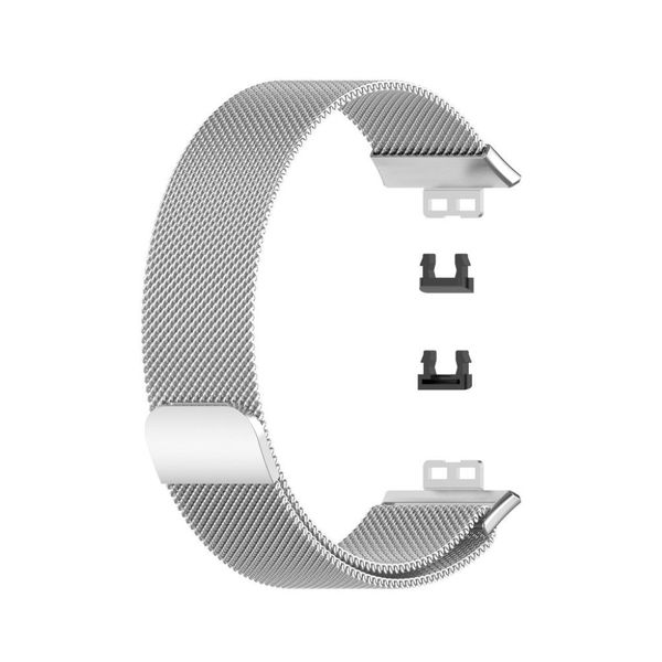 Milanese watch strap Compatible with Huawei Fit watch-Silver