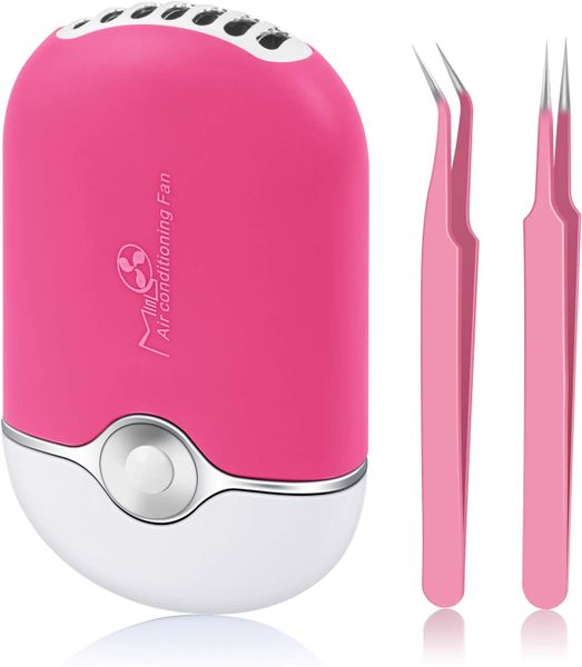 Eyelash Fan Dyer with Straight &amp; Curved Tweezer Set