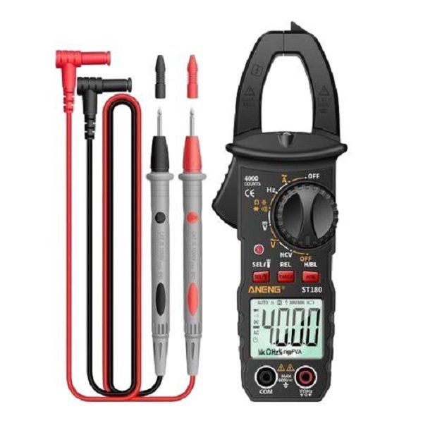 Digital Multimeter, AC/DC Clamp, Voltage T-ester Black