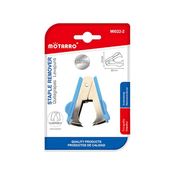 3 Pack Assorted Colors Quality Metal 5Cm Staple Removers