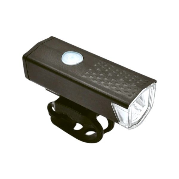 1 Piece - Essential USB Rechargeable Bicycle Headlight - Black