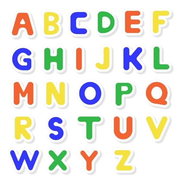 Junior Alphabet Fridge Magnets - 26 Pack