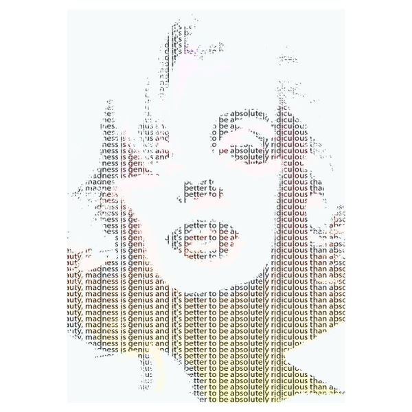 Marilyn Monroe Word Art - A1 Poster