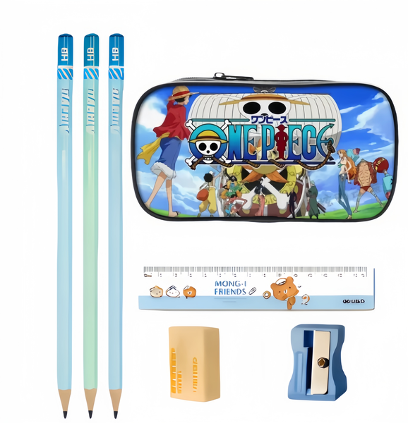 One Piece Thousand Sunny Crew Pencil Case - Anime School Organizer