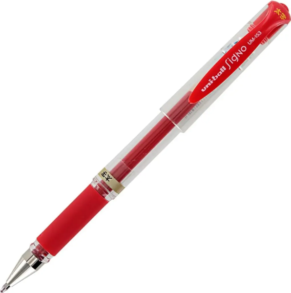 Uniball - Signo Capped Rollerball Pen Liquid Gel Ink 1.0mm- Red