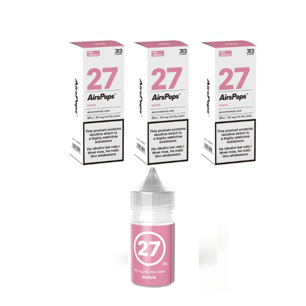 Airscream - 3 Pack E-Liquids - Guava - 30ml - 4% Nic Salts