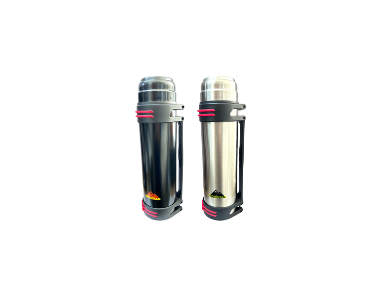 Rockman 1l Vaccum Travel Flask Hot and Cold Water Combo