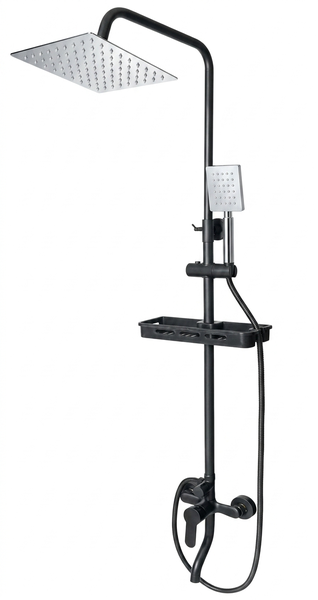 Rainfall Bathroom Shower Set Wall Mounted Shower With Handheld Shower Head
