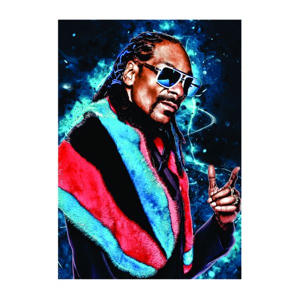 Snoop Dogg Blue Neon Lights-A1 Poster